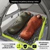 Ultralekki materac dmuchany dwuosobowy do spania na kemping i trekking HyperMotion Campmat – 190x120 cm – szary